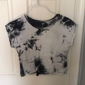 Black and white tie dye T-shirt
